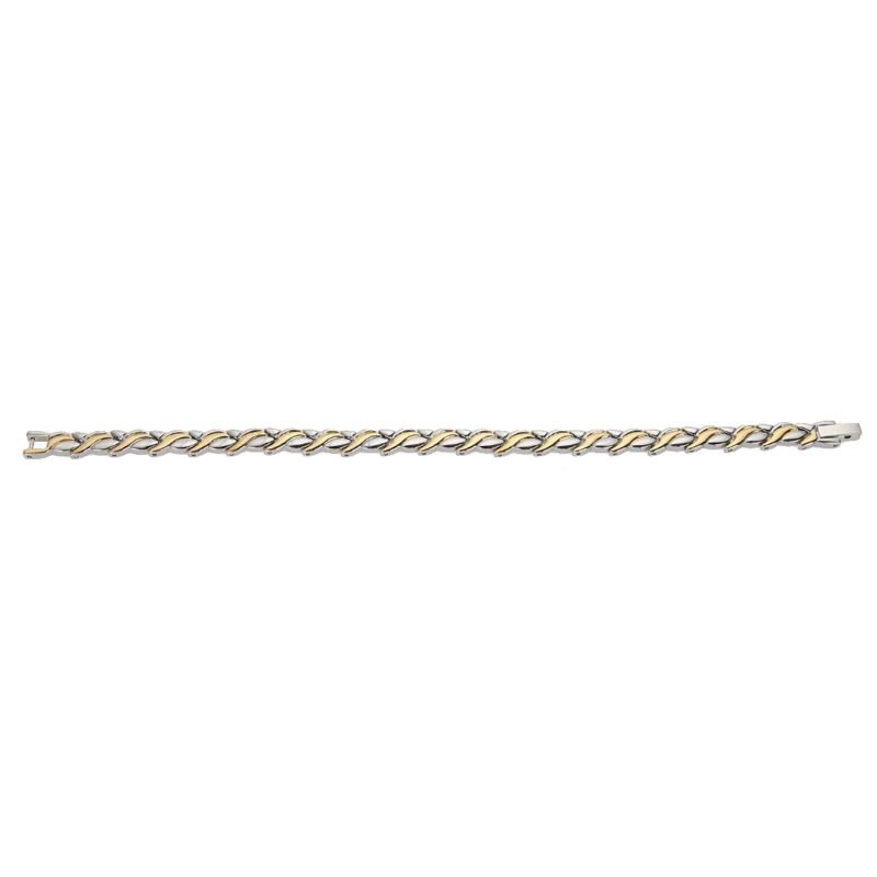 Pulsera De Magnetoterapia  Dos Oros Estilo Tulipán - Imagen 3