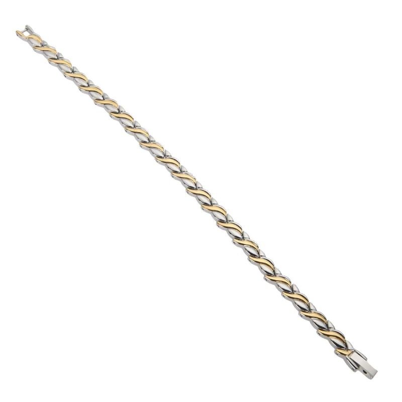 Pulsera De Magnetoterapia  Dos Oros Estilo Tulipán - Imagen 4