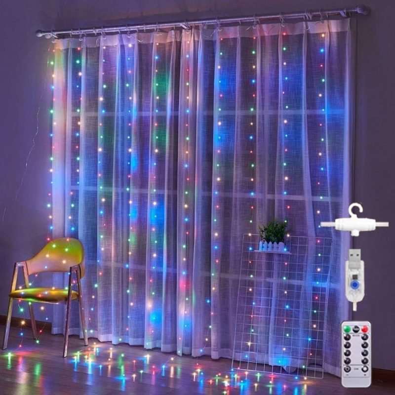 Luces LED Estilo Cortina de 3x3 Metros - Imagen 3